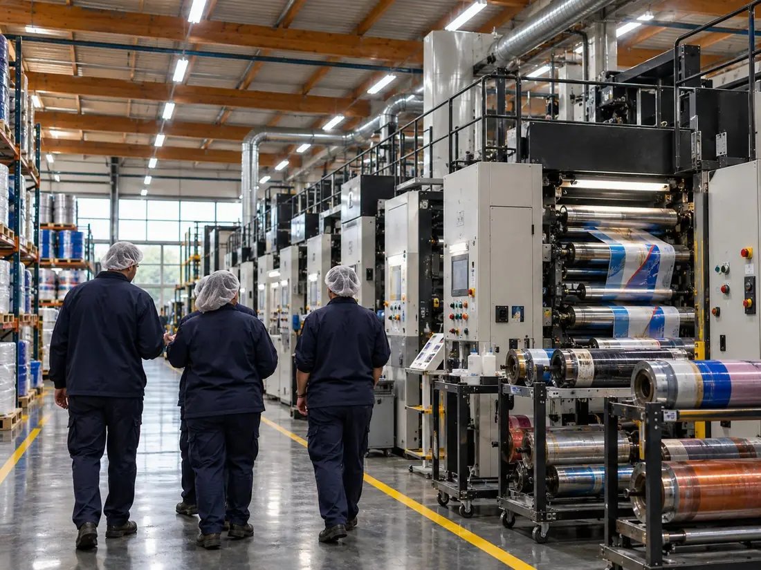 Equipo de Plastimil en la planta